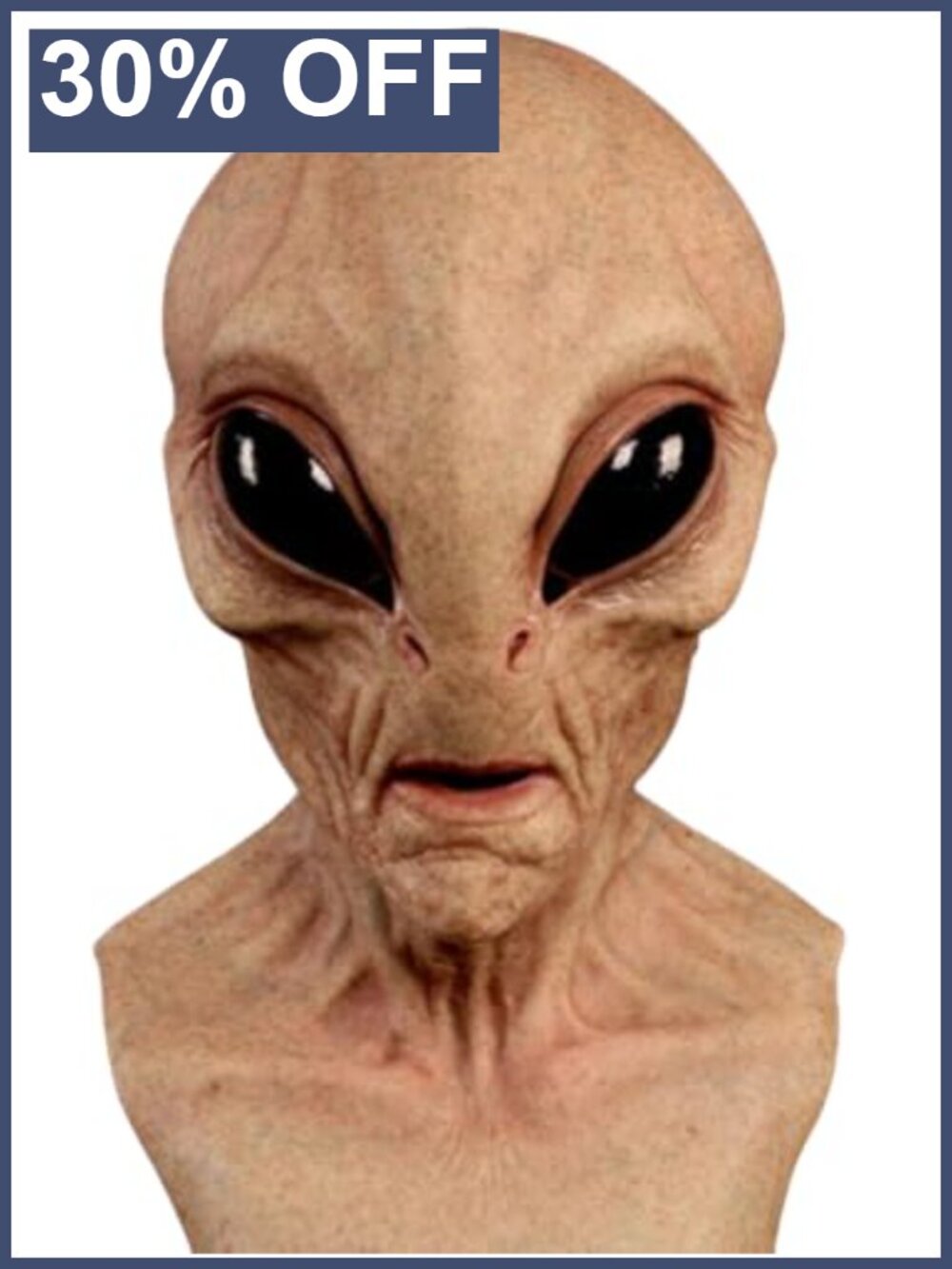 Realistic Alien Full Head Latex Mask Halloween Cosplay Scary Prop Adult
